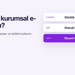 KEP, Kurumsal E-posta Ve UETS Karşılaştırması