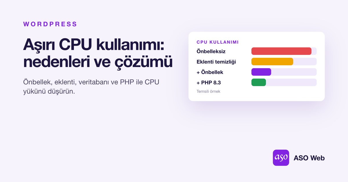 WordPress Aşırı CPU Kullanımı Ve çözüm Adımları